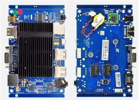 OEM UEFI-Mutterplatte für industrielle Mini-PC Intel Z3735 4 Core Speicher 32G EMMC