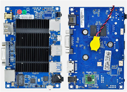 64 GB Industrie-Hauptplatte für Mini-PC Intel Z8350 High-Definition-Grafikkarte Dual Display