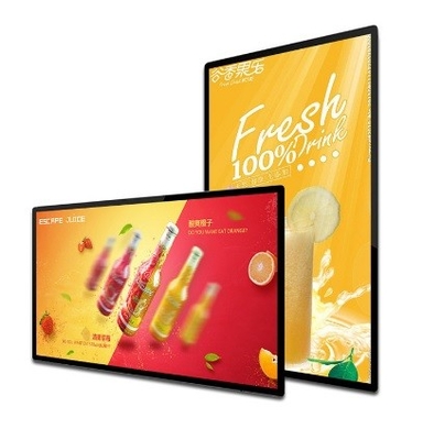 An der Wand befestigte Werbungstouch Screen Platten-Größe 65&quot; multi Fenster