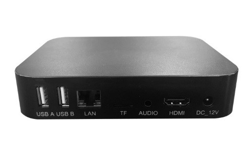 138*98*25mm HDMI Media Player mit Speicherschwarzen Selbstspiel-Schleifen