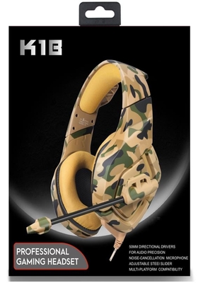 Schwarzes aktives Geräuschunterdrückendes Gaming-Headset mit 20 Ohm Impedanz USB 3,5 mm Jack