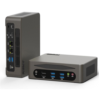 Schwarz/Silber 256 GB SSD Mini PC mit Dual OS (Windows 10/11 oder Android) I7-10th